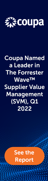 Coupa nommé leader dans le classement Forrester Wave pour les plateformes de gestion de la valeur fournisseur
