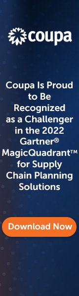 Coupa Debuts as a Challenger in Gartner® MagicQuadrant for Supply Chain Planning Solutions