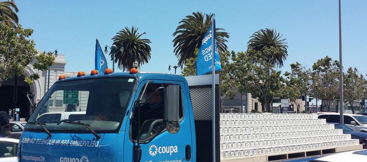 Coupa truck at Coupa Inspire.