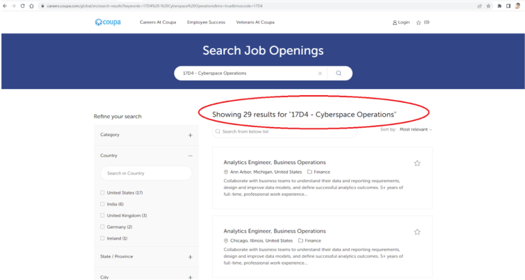 step 4_search results veteran jobs