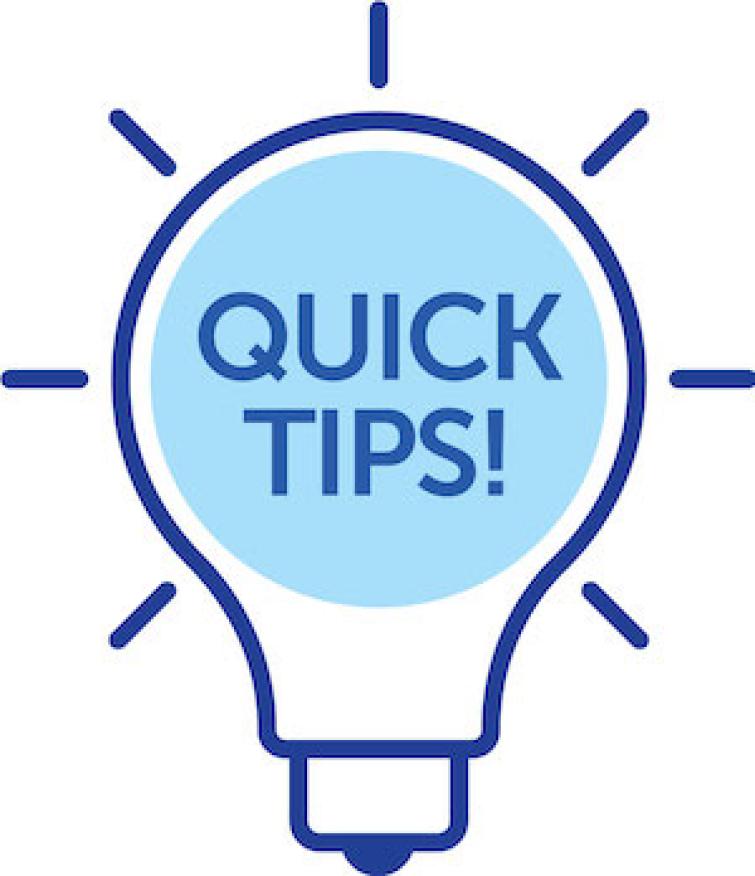 quick tips graphic icon