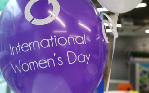 International Women's Day 2018 balloon.