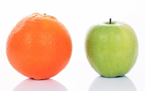 Orange and an Apple