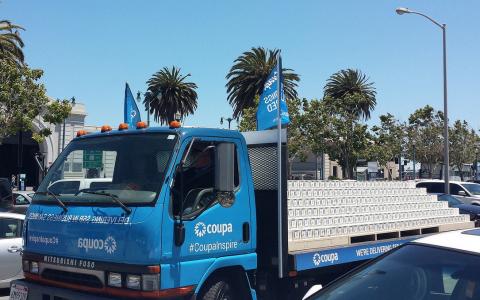 Coupa truck at Coupa Inspire.