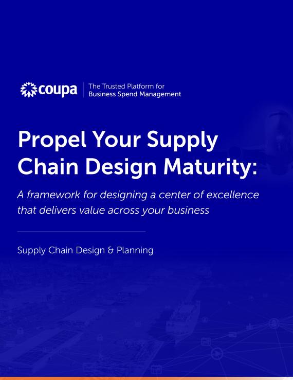 Propel Your Supply Chain Design Maturity ebook preview