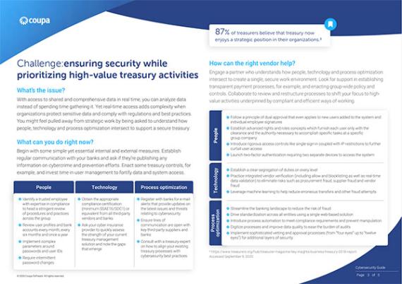 Navigating Your Way Through Cybersecurity: Ensure Security While Prioritizing Treasury