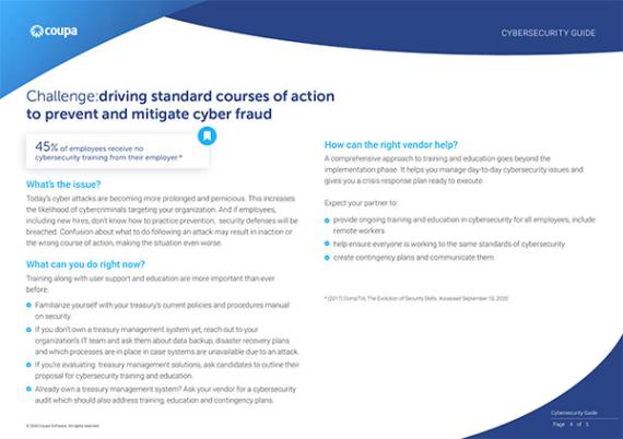 Navigating Through Cybersecurity: Driving Standard Courses of Action