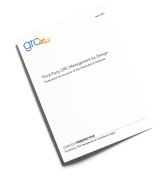 Whitepaper: Third-Party GRC Management by Design: Federated Governance of the Extended Enterprise: Cover