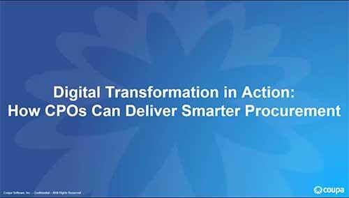 Digital Transformation in Action: How CPO’s Can Deliver Smarter Procurement: Title Slide