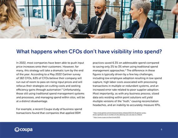 A CFO's Guide to BSM: What Happens When CFO's Don't Have Visibility Into Spend?