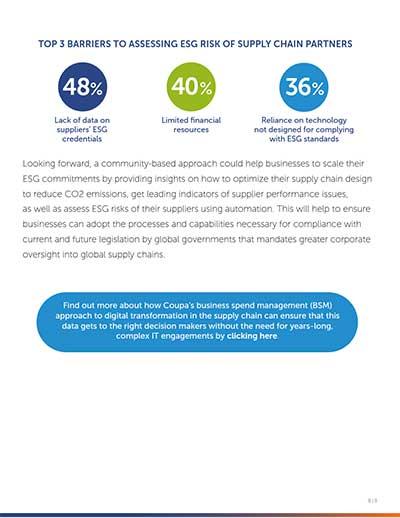 Report: How to Mitigate ESG Risk in Your Supply Chain: Barriers to ESG Risk Assessing