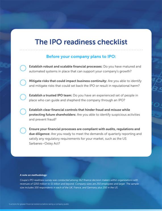 Five Action Items to Pave the Path to IPO