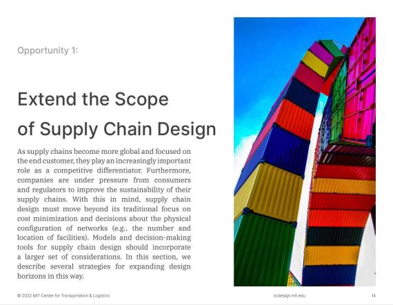 Extend the Scope of Supply Chain Design