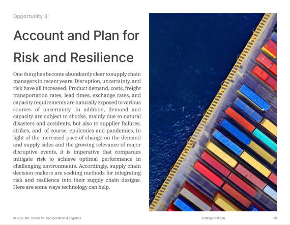 Account and Plan for Supply Chain Resilience