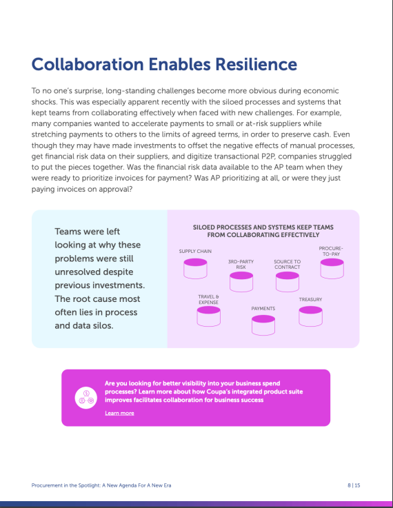 Procurement Collaboration Enables Resilience