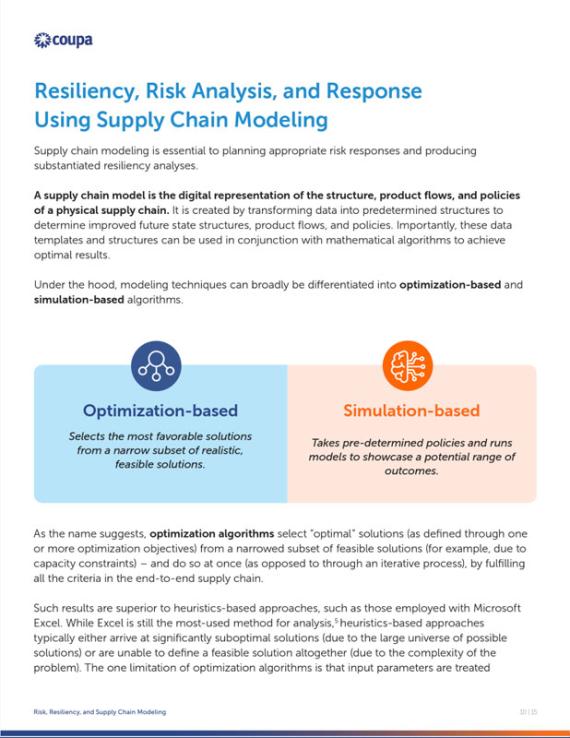 Producing Resiliency Analyses for Your Supply Chain