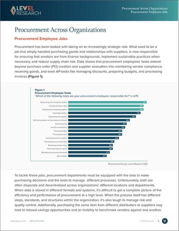 Procurement Insight Report: A Buyer’s Guide to Procurement Automation Software: Procurement Employee Tasks