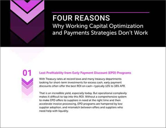 eBook: Rethinking Working Capital Management and Payments: Four Reasons Why Working Capital Optimization and Payments Strategies Don’t Work