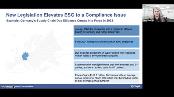 On-Demand Webinar: Sourcing for a Resilient, Sustainable Supply Chain: New Legislation Elevates ESG to a Compliance Issue