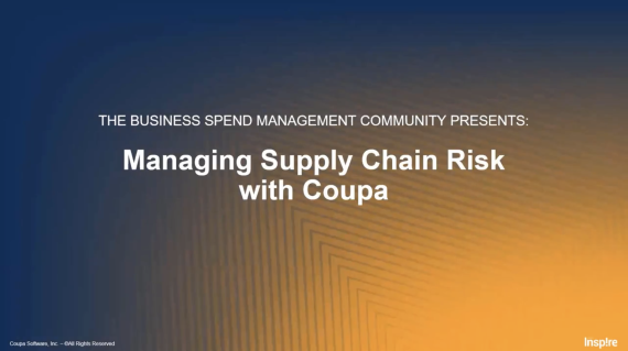 Managing Supply Chain Risk with Coupa