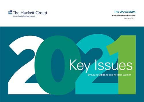 The Hackett Group Key Issues Study: Report Cover