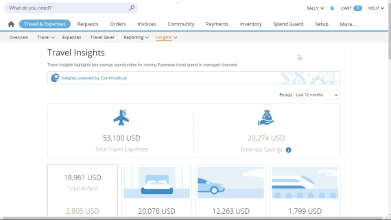 Coupa Travel & Expense Transformation: Travel Insights for Admin