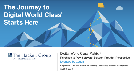 2023 The Hackett Digital World Class Matrix™ P2P Solution Provider Perspective