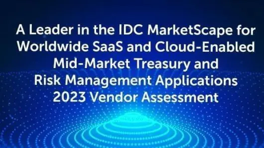 Coupa Recognized as a Leader in IDC MarketScape: Worldwide SaaS and Cloud-Enabled Mid-Market and Enterprise Treasury and Risk Management Applications 2023 Vendor Assessments