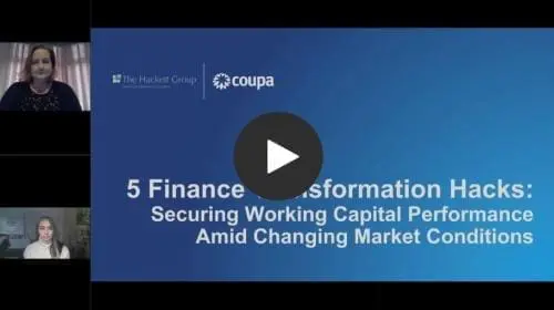 The Hackett Group & Coupa discuss 5 Finance Transformation Hacks