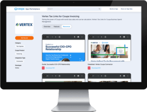 Vertex Coupa App Marketplace