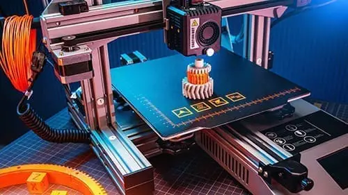 illustration of a 3D printer