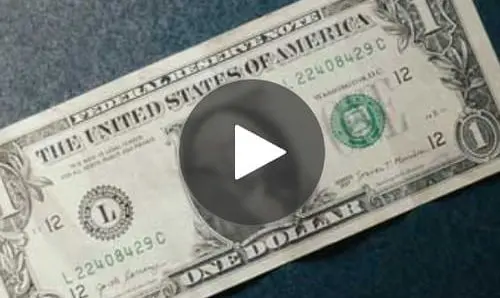 Thumbnail of a one dollar bill with a play button overtop