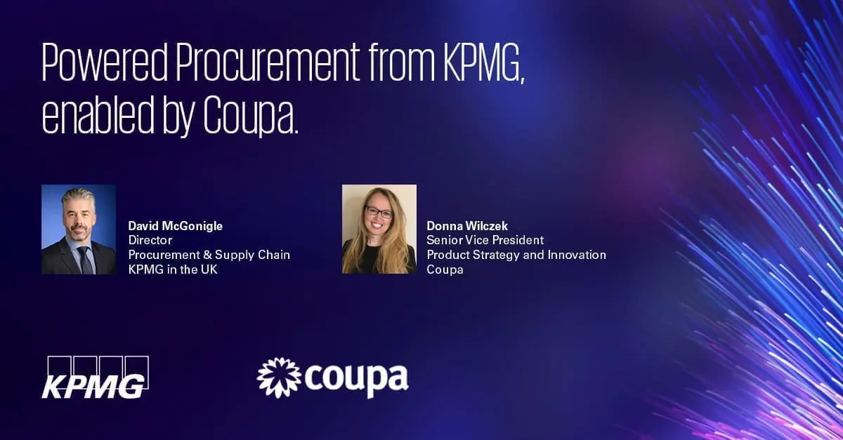 Powered Procurement from KPMG, Enabled by Coupa, cover image