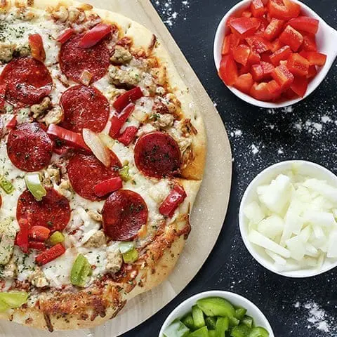 pizza and toppings