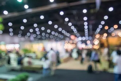 blurry image of a professional event