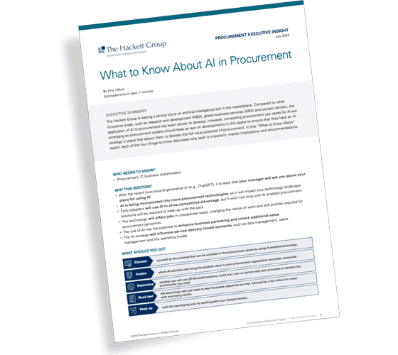 What to Know About AI in Procurement cover