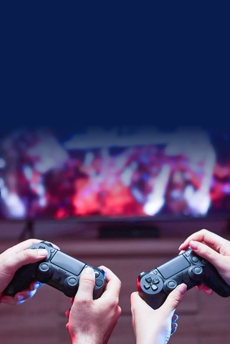 people playing video games