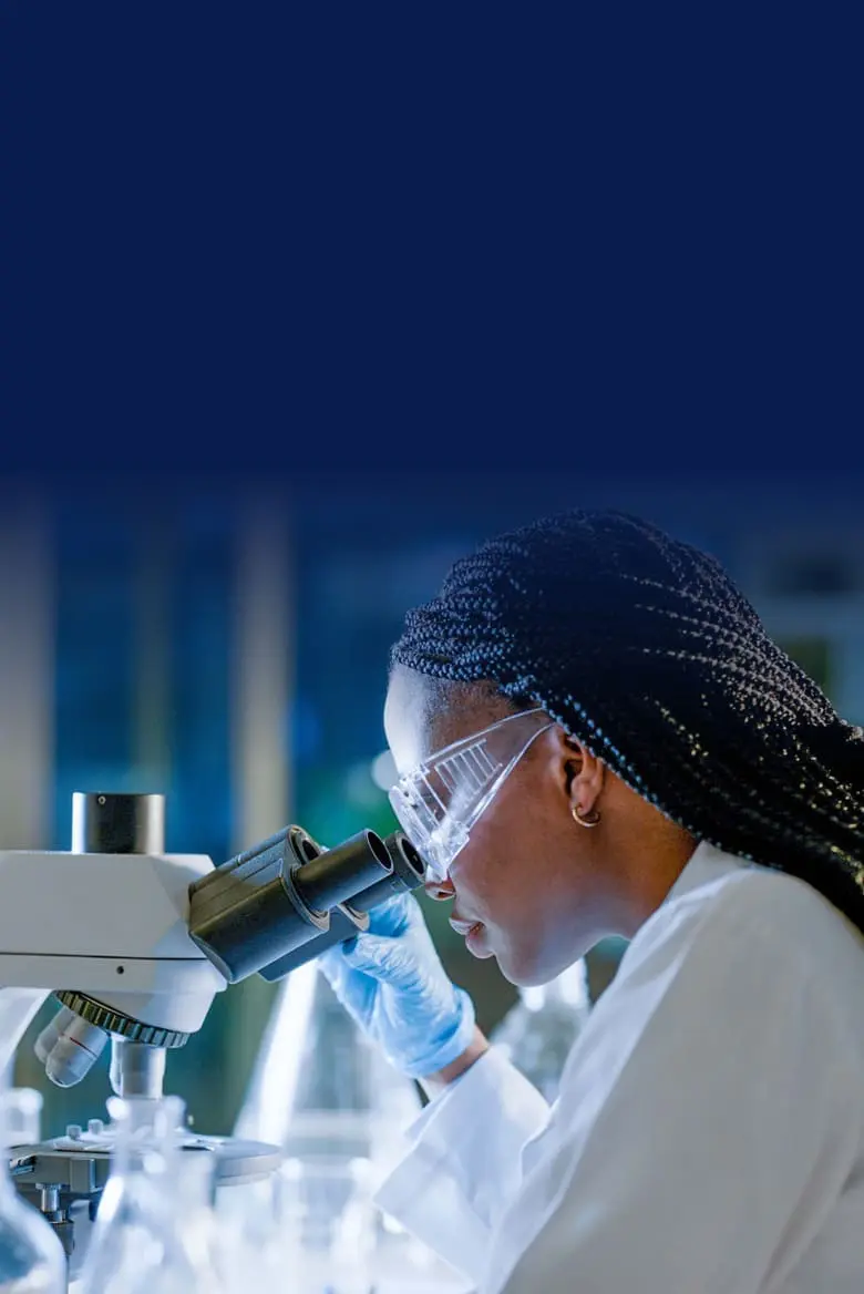 woman doing research in lab