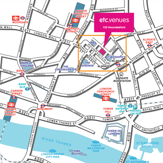 map of London Executive Summit venue