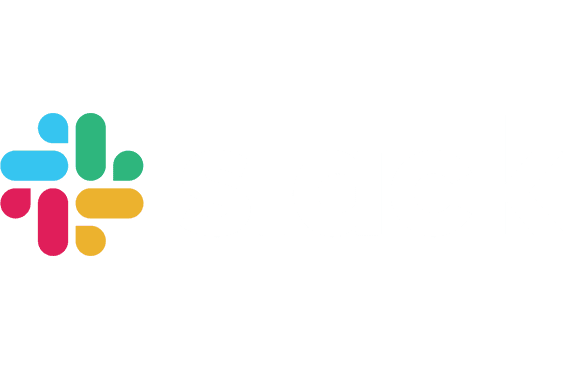 Slack logo inverted