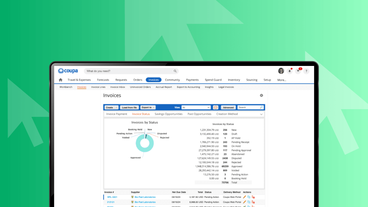 AP Automation platform UI screenshot
