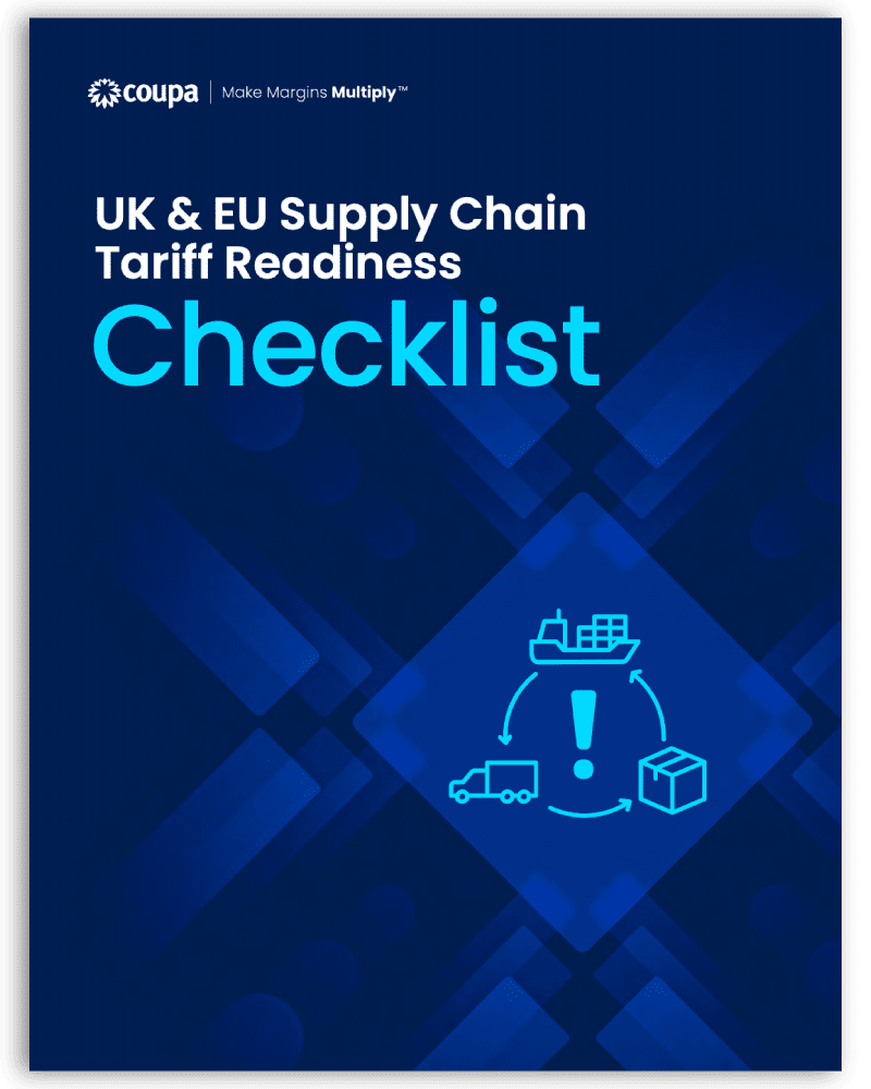 Supply Chain tariff checklist cover