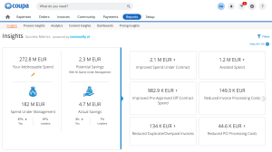 AI-Powered Spend Insights Dashboard Screenshot - Get a real-time view of company spend with AI-generated recommendations to cut costs, flag anomalies, and improve category performance