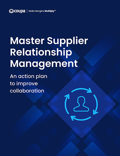 Supplier Relationship Management Action Plan Cover