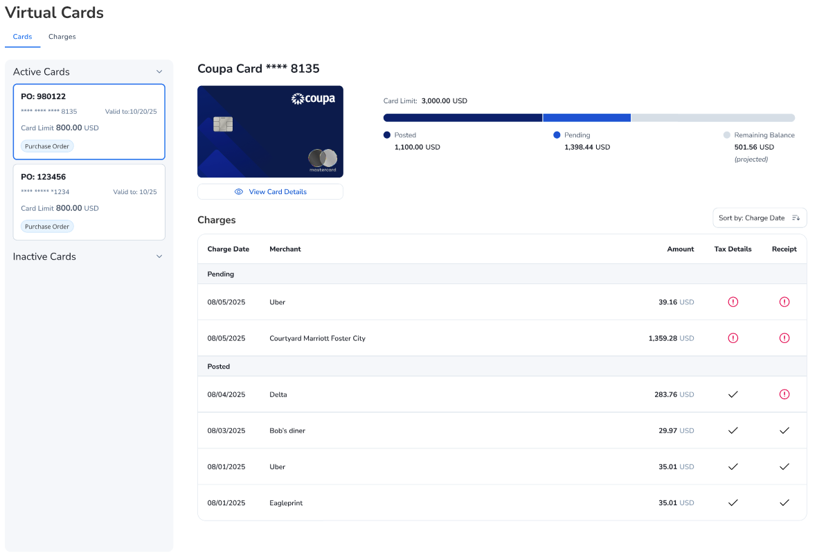 Card App Mockup Desktop
