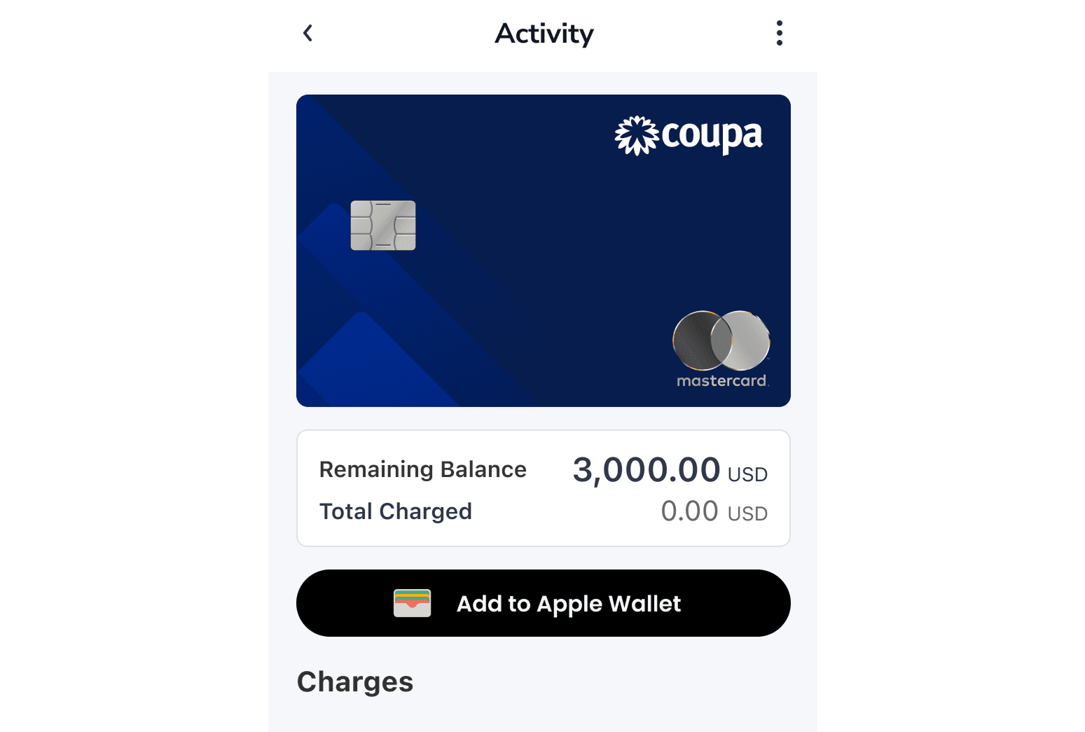 Coupa Card App
