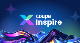 Inspire logo with liquid metal accent