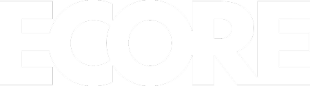 Ecore Logo White