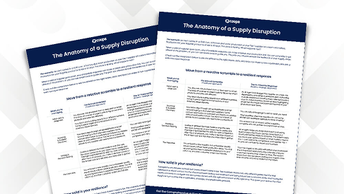 Comparison Anatomy of Supply Disruption Resource Card