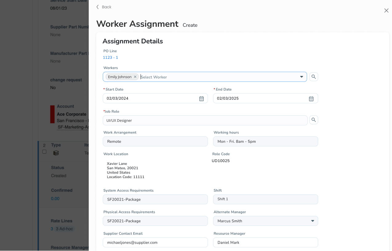 Non-employee workforce management